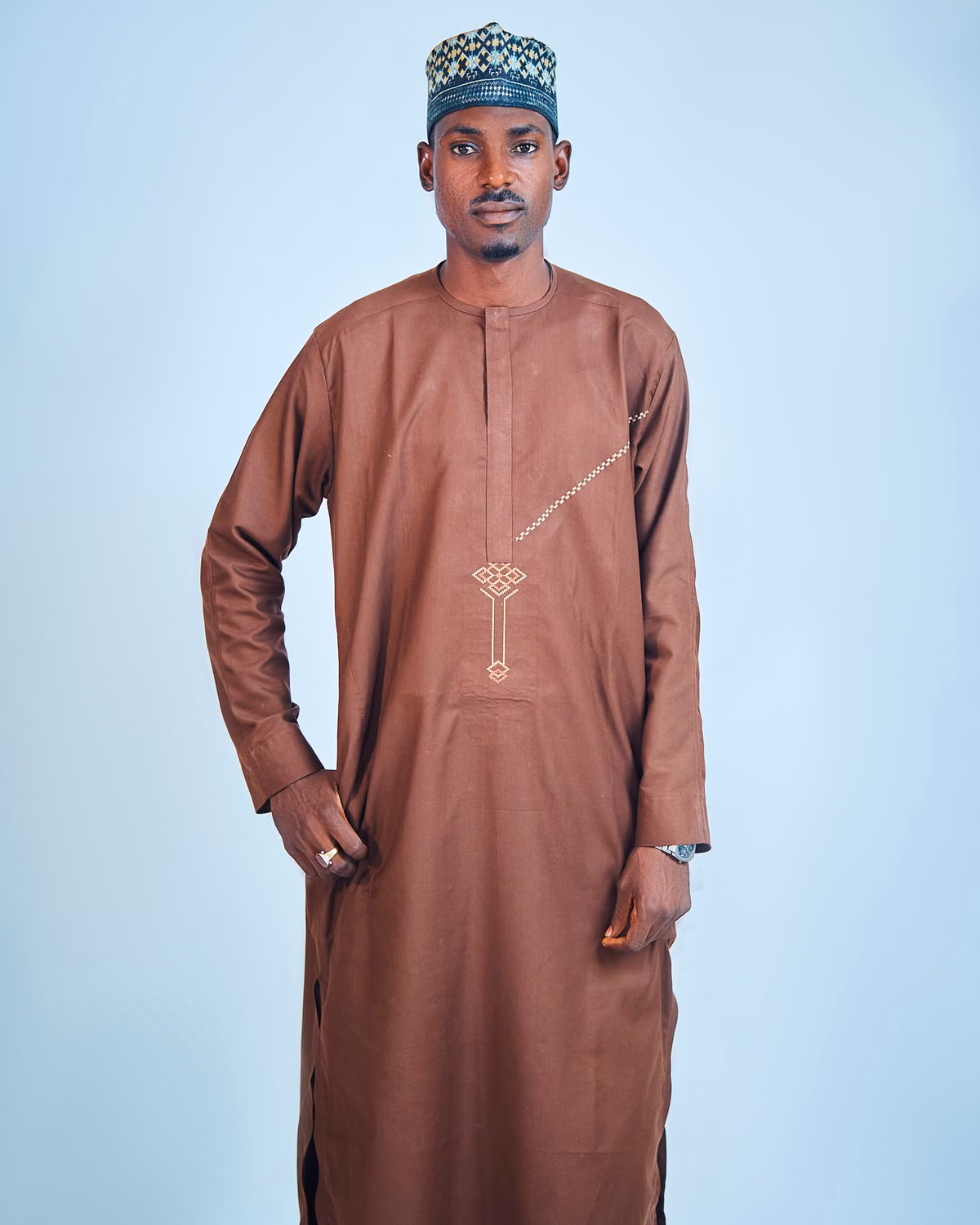 Yaw Kente Accent Polo